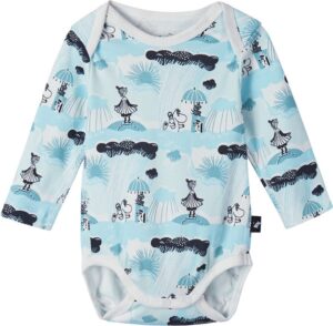 Reima Charmerande Mumin Body, Light Turquoise, 68-74, Babytøj