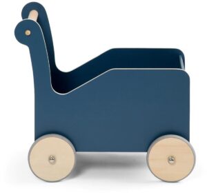 Sebra Gåvogn i Træ, Blå