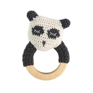 Sebra Hæklet Rangle - Panda på Træring
