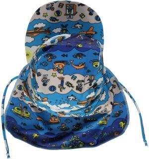 Småfolk Solhat, Ocean Blue, 3-4 år