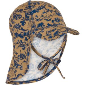 Sommerhat m/lang skygge - AOP - Bambus - DIJON - 45 CM
