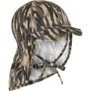 Sommerhat m/lang skygge - AOP - Bambus - DULL GOLD - 53 CM