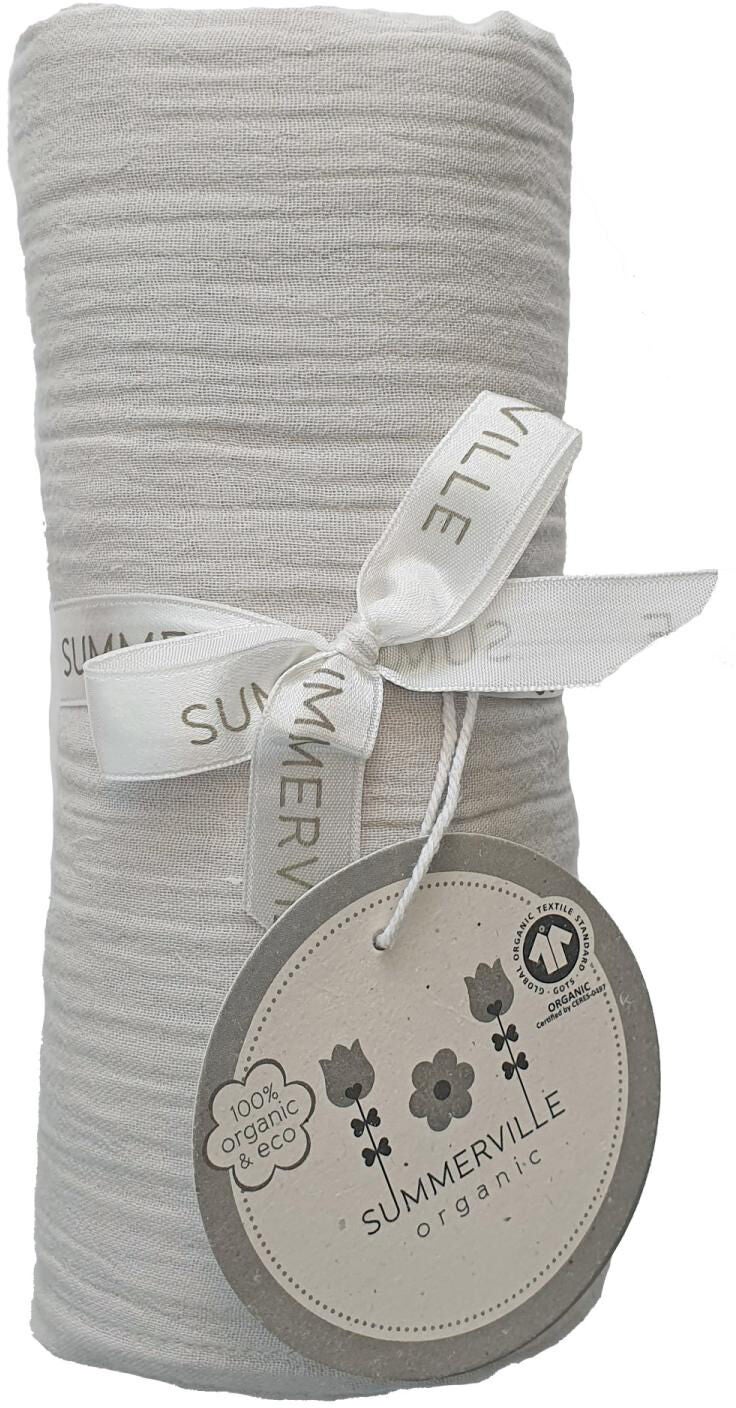Summerville Organic Rynket Stofble Øko, Grå Summerville Organic Rynket Stofble Øko, Grå