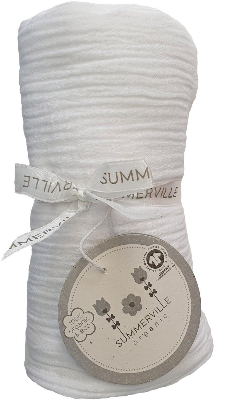 Summerville Organic Rynket Stofble Øko, Hvid Summerville Organic Rynket Stofble Øko, Hvid
