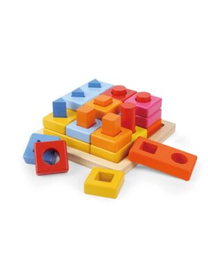 TOPBRIGHT Wooden Stacking Toys Rainbow Blocks