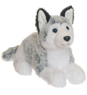 Teddykompaniet Bamse - Teddy Forest Husky - 25 cm - Hvid/Grå