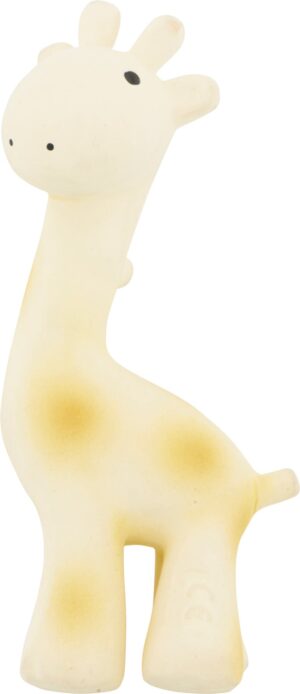 Tikiri Naturgummi Giraffe Rangle, Gul