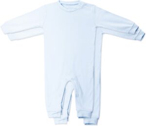 Tiny Treasure Maxime Jumpsuit 2-Pack, Baby Blue 56, Babytøj