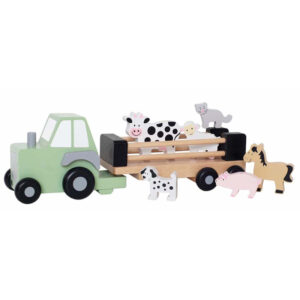 Traktor med dyr fra Jabadabado
