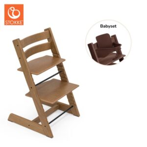 Tripp Trapp Højstol med Babysæt - Oak Brown