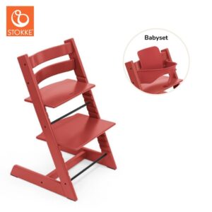 Tripp Trapp Højstol med Babysæt - Warm Red