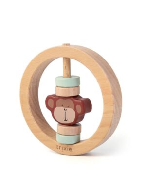 Trixie Wooden Rattle Round - Mr. Monkey