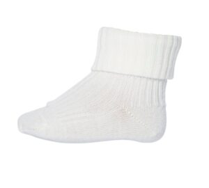 Uld Ankelstrømpe I Rib - Off White 432 - 22/24