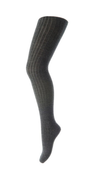 Uld Strømpebuks - Dark Grey Melange - 90