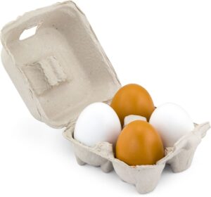 VIGA Trælegetøj Æg 4 stk.