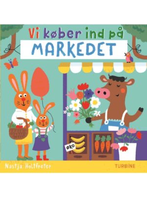 Vi køber ind på markedet - Børnebog - Papbøger
