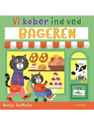 Vi køber ind ved bageren - Børnebog - Papbøger