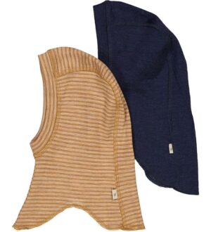 Wheat Elefanthuer - Uld - 2-pak - Felix - 1-lags - Stripe Navy