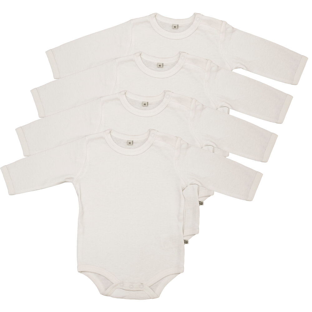 4 Stk L/Æ Bodystockings - White 100 - 92 4 Stk L/Æ Bodystockings - White 100 - 92