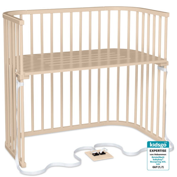 Bedside Crib Boxspring XXL - Beige