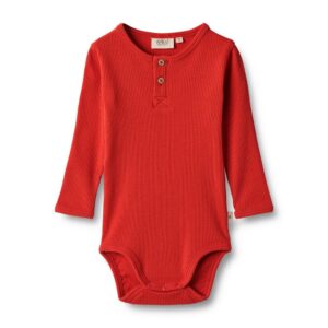 Benny langærmet body - red - 80