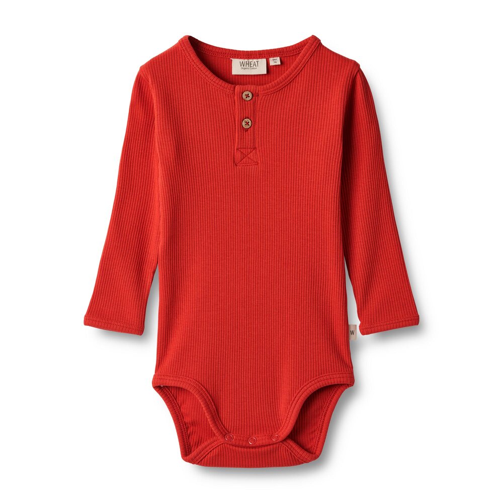 Benny langærmet body - red - 86 Benny langærmet body - red - 86