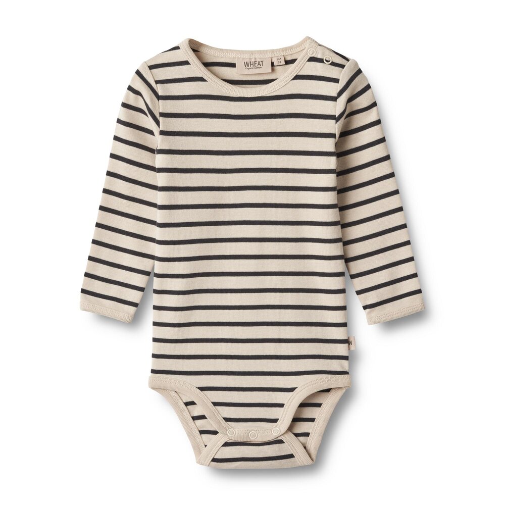 Berti langærmet body - navy stripe - 62 Berti langærmet body - navy stripe - 62