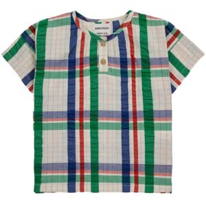 Bobo Choses Baby Madras Checks Woven Skjorte Short Sleeve Multicolor - Str. 9 mdr