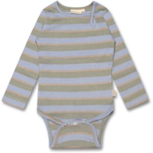Body Langærmet Modal Striber - GREEN SHADOW - 62