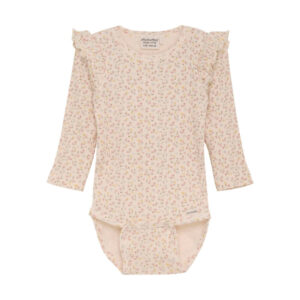 Body langærmet AOP rib - Pink Champagne - 74
