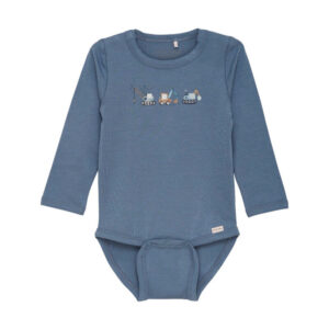 Body langærmet - China Blue - 74