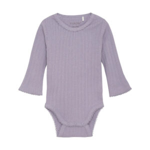 Body langærmet Pointelle - Lavender Gray - 44