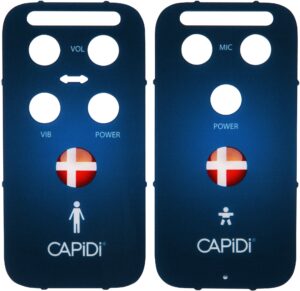 CAPiDi Front til Babyalarm Danish flag