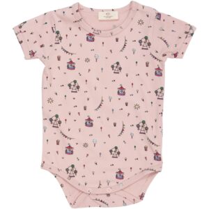 Copenhagen Colors Dusty Rose Tivoli Print Jersey Body W Print Ss - Str. 74