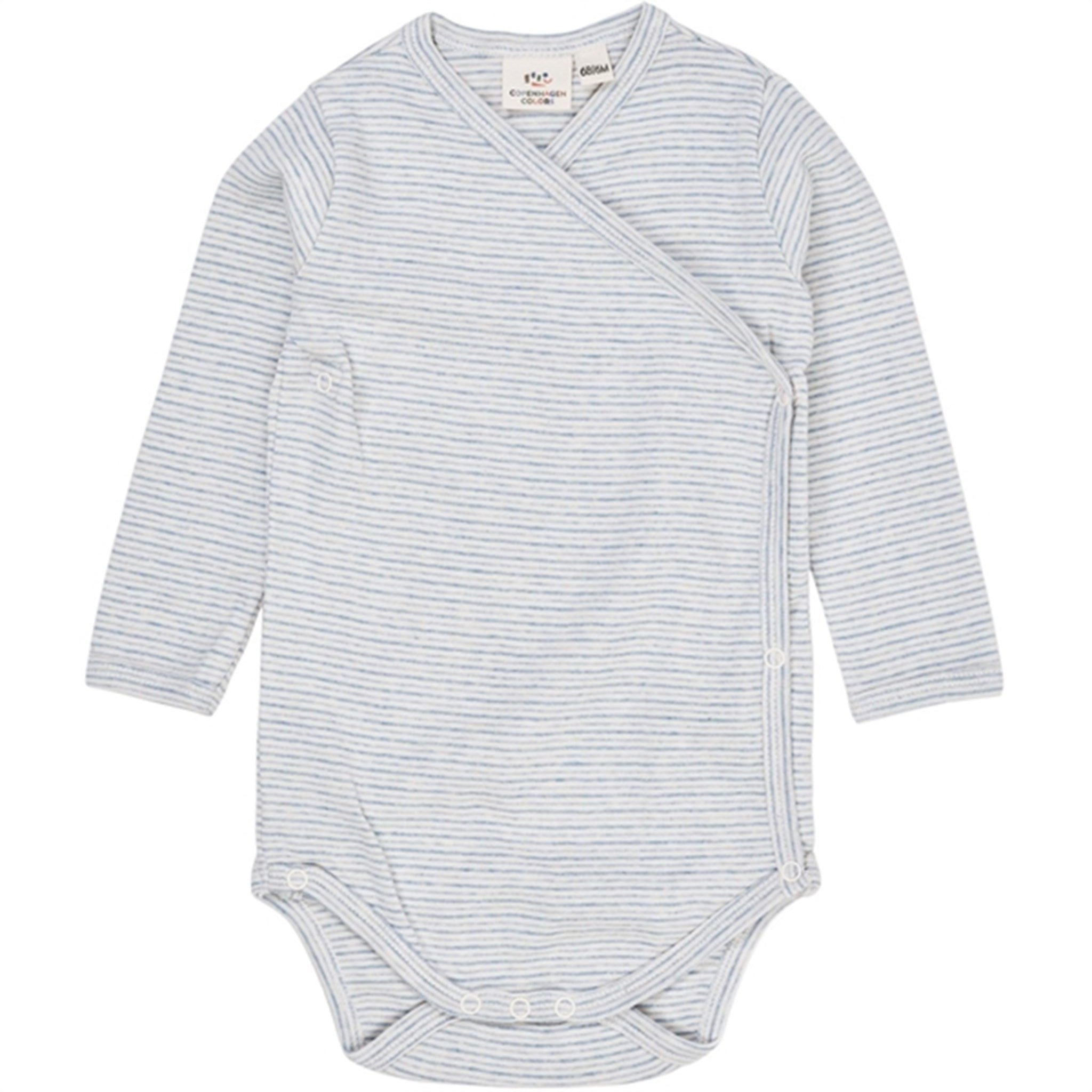 Copenhagen Colors Lt. Blue Stripe Wrap Body - Str. 86 Copenhagen Colors Lt. Blue Stripe Wrap Body - Str. 86