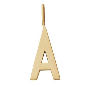 Design Letters Archetype Stor Vedhæng GOLD Plated - Str. Y