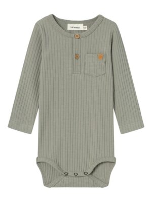 Dimo langærmet slim body - DRIED SAGE - 68