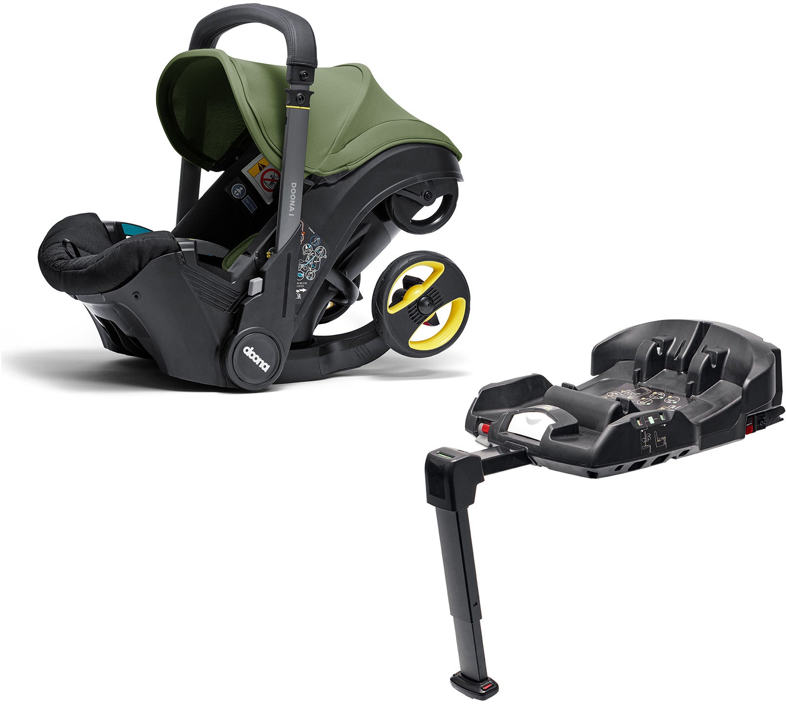 Doona i Autostol Baby inkl. ISOFIX-base, Desert Green Doona i Autostol Baby inkl. ISOFIX-base, Desert Green