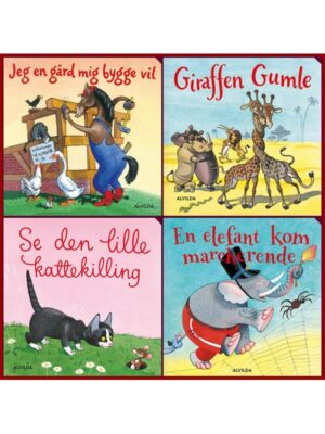 Elefantastiske børnesange. Gaveæske med 4 papbøger - Børnebog - Board books