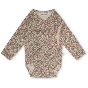 Elia wrap body - Bouquet rouge