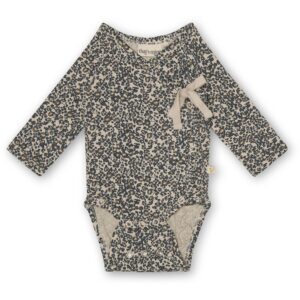 Elia wrap body - Flores sandshell/blue