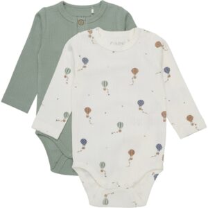 FIXONI Lily Pad Body LS 2-Pak Rib - Str. 68