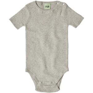 FUB Taupe Melange Baby Rib Body - Str. 62