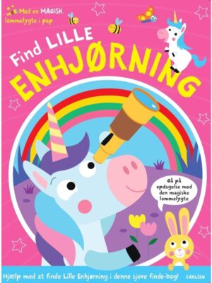 Find Lille Enhjørning - Med en magisk lommelygte - Børnebog - Board books