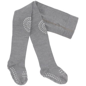 GObabyGO Strømpebukser Uld Grey Melange - Str. 6-12 mdr