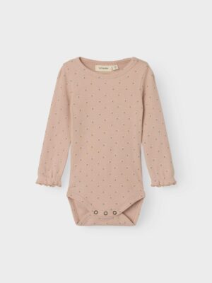 Gago fia langærmet slim body - ROSE DUST - 74