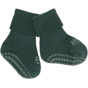 Gobabygo Uld Anti-Slip Strømper Forrest Green - Str. 3-4 år