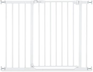 Hauck Clear Step 2 Sikkerhedsgitter + 21 cm Forlængerdel, White, Børnegitter