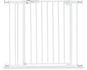 Hauck Clear Step 2 Sikkerhedsgitter + 9 cm Forlængerdel, White, Børnegitter
