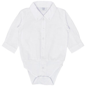 Hust & Claire Baby White Birger Skjortebody - Str. 56